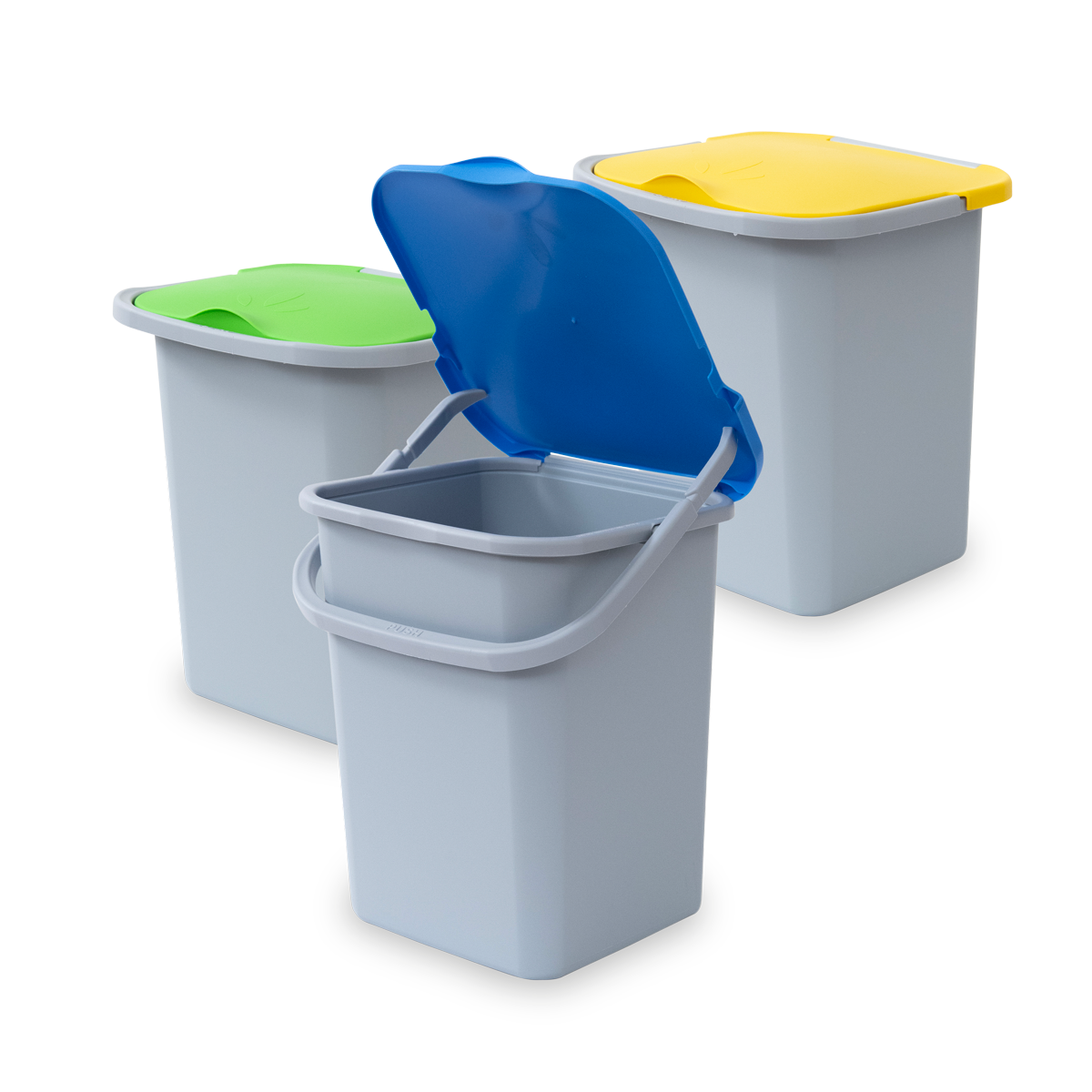Set 3 Contenitori Quadrati Piccoli Belli E Forti – Porta Alimenti In Plastica Resistente